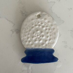 Vintage Blue& White Fish Ceramic Fridge Magnet | Greek Inspired Kitchen Decor